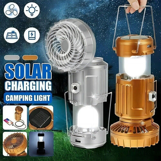 6 in 1 Portable Solar LED Camping Lantern