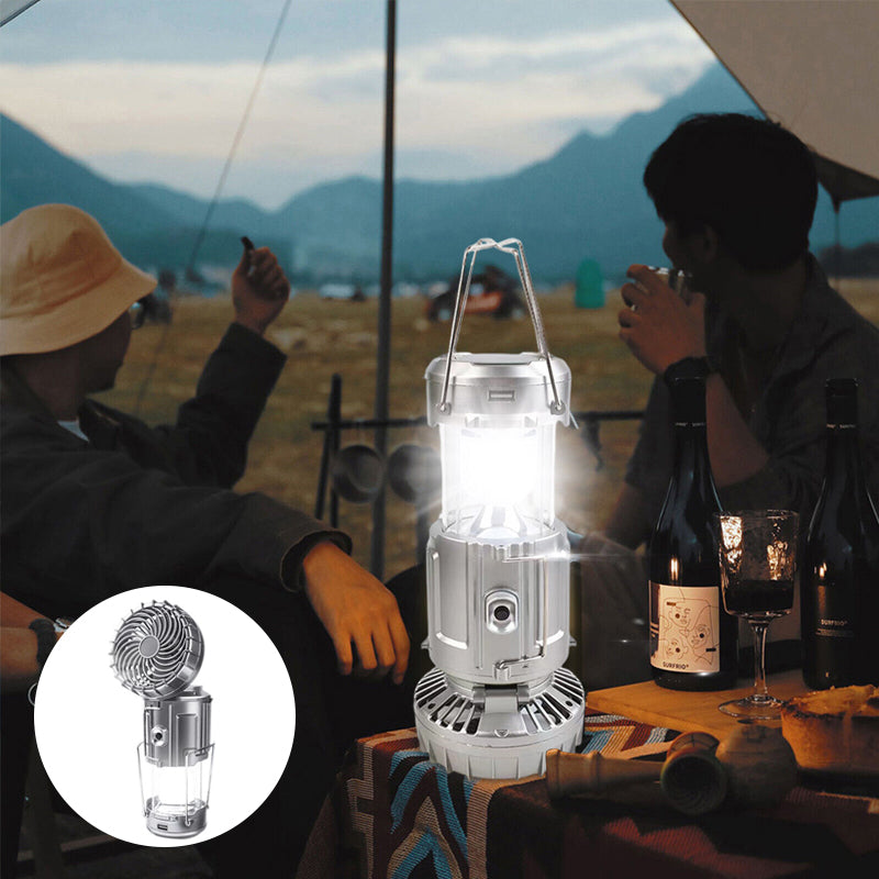 6 in 1 Portable Solar LED Camping Lantern